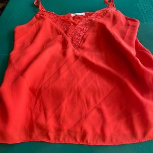 Women’s red tank top
